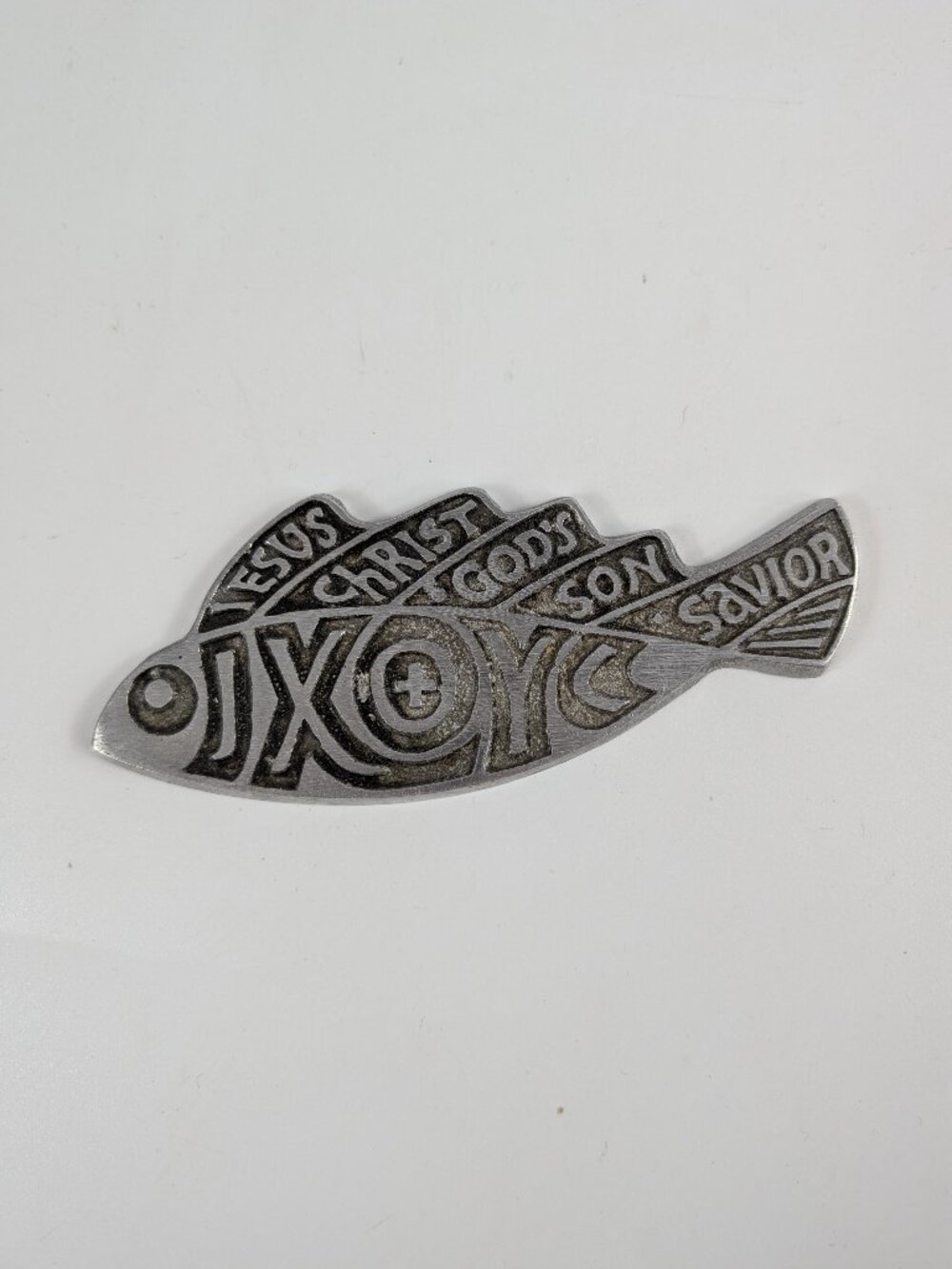 Vintage Terra Sancta Guild Fish Plaque Religious Decor